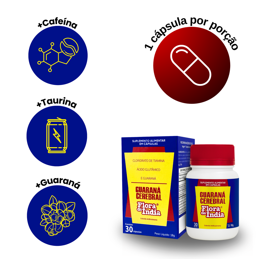 Guaraná Cerebral 30 Cápsulas – Energia Natural, Foco e Clareza Mental — foto 5