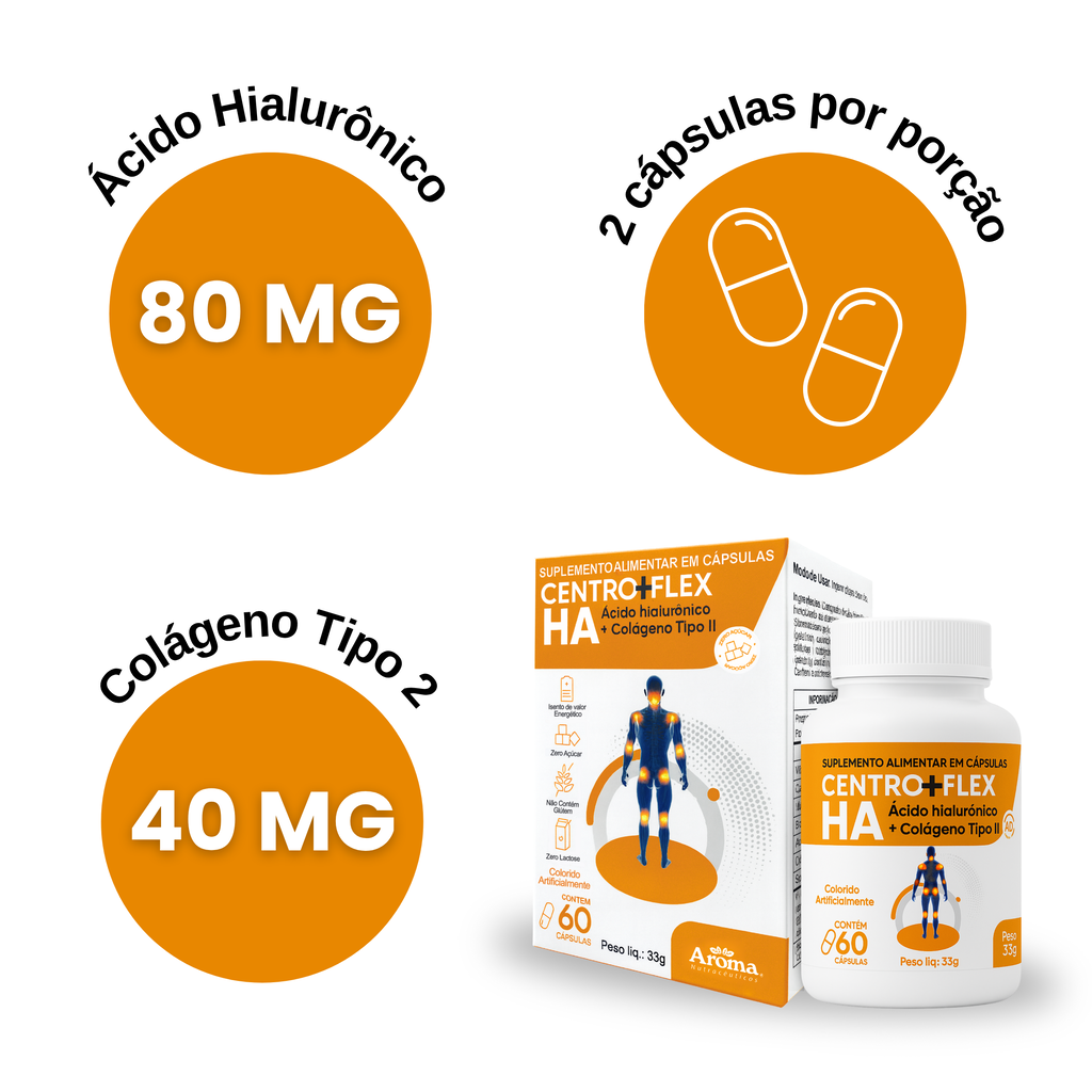 Centro + Flex HA | Ácido Hialurônico + Colágeno Tipo II — foto 4