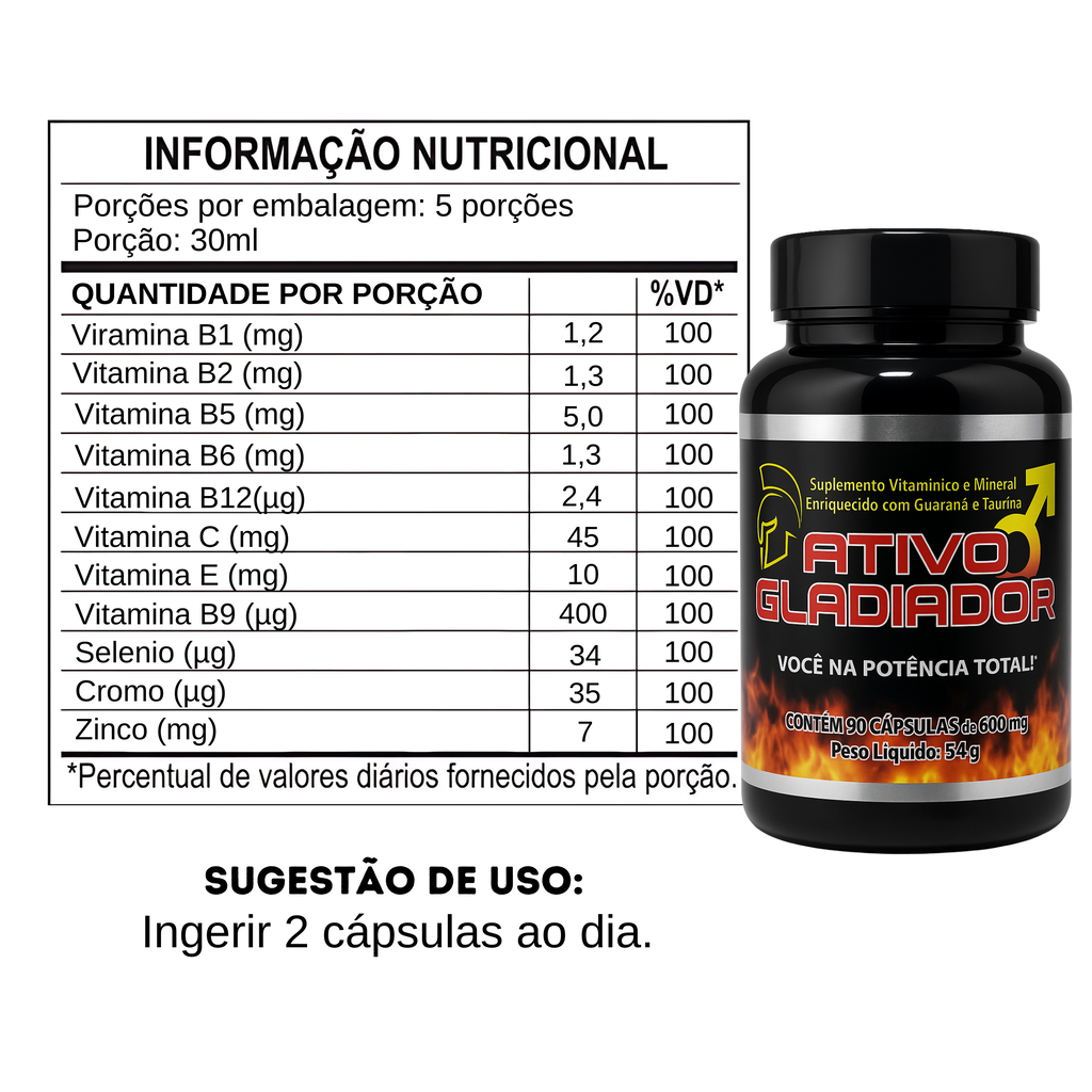ATIVO GLADIADOR | 1 UNIDADE — foto 2