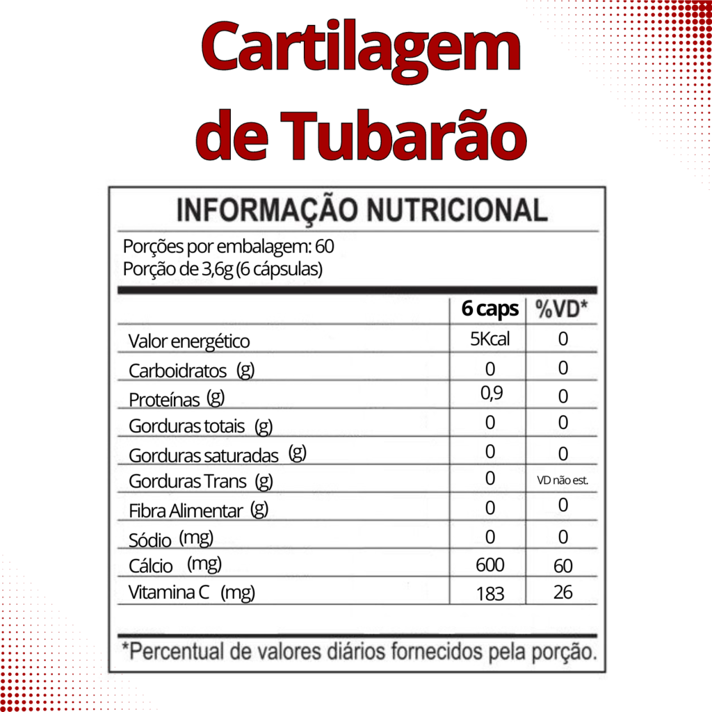 Cartilagem de tubarão | 60 Cápsulas — foto 2