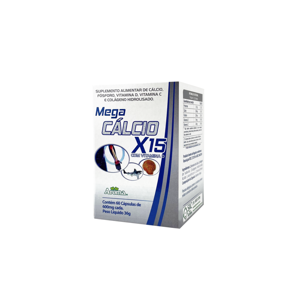Mega Cálcio X15 | 60 Cápsulas
