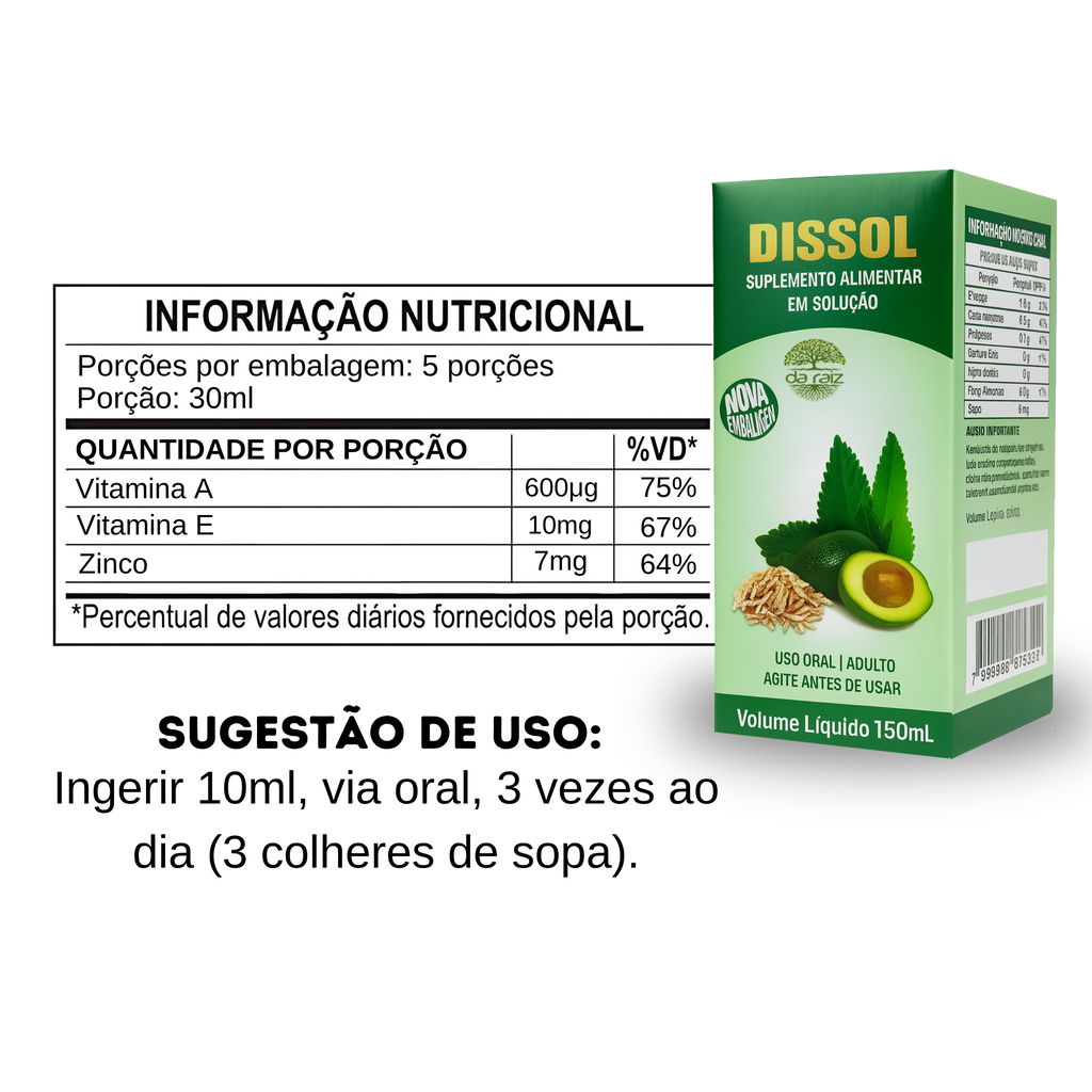 Dissol Suplemento Natural Para Cálculos 150ml Da Raiz — foto 2